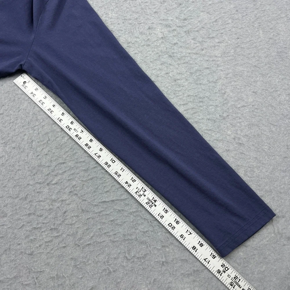 Polo Ralph Lauren Hoodie Men's Large Blue Lightweight Jersey Hooded T-Shirt Pony